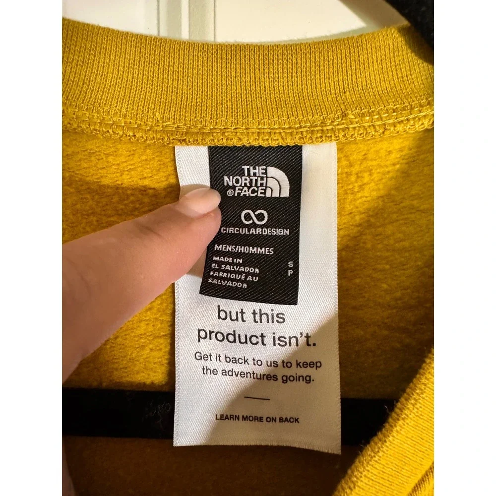 The‎ North Face Mens Heritage Pass Crew Neck Sweatshirt Yellow Small